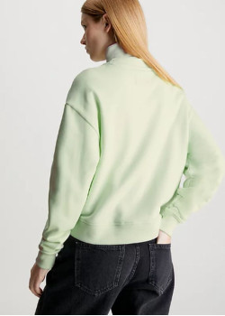 Dámska voľná zelená mikina Calvin Klein Jeans