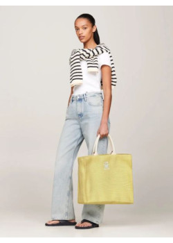Plážová taška Tommy Hilfiger v žltej farbe