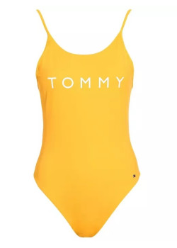 Dámske žlté celé plavky Tommy Hifliger