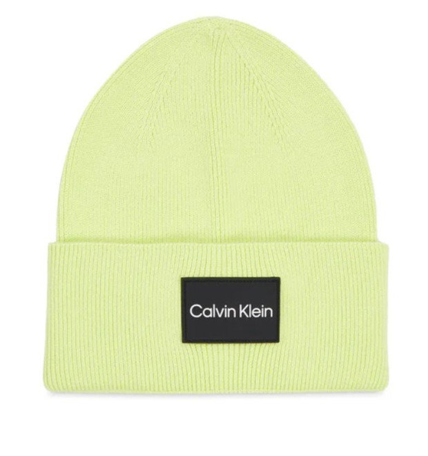 Zelená bavlnená čiapka Calvin Klein Zelená bavlnená čiapka Calvin Klein